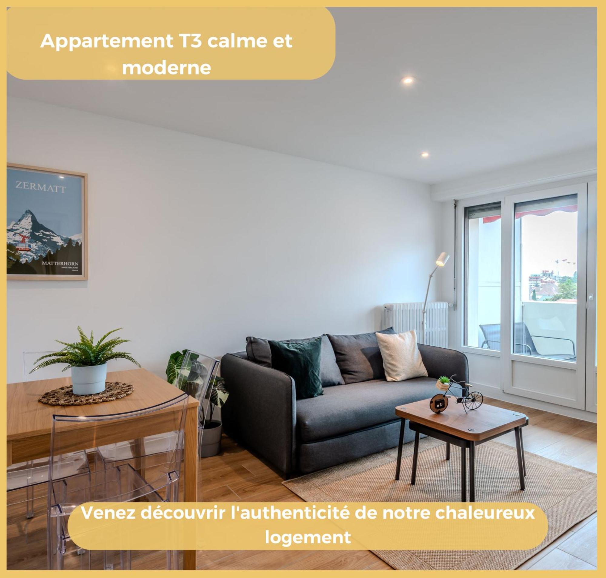 Chez Gwen I T3 I Gaillard Apartment Exterior foto