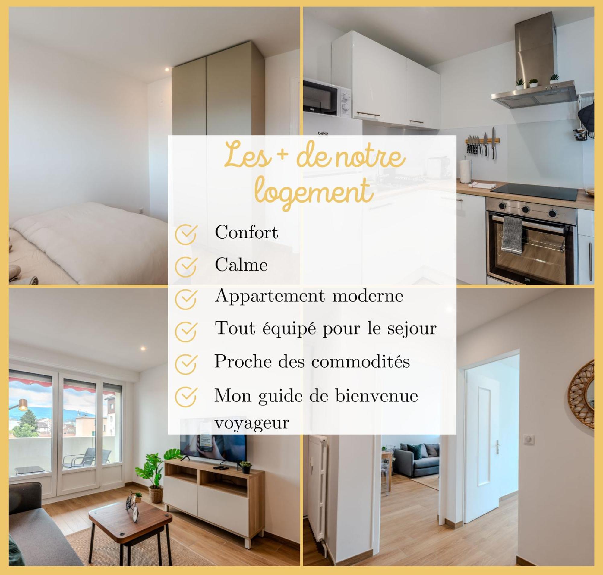 Chez Gwen I T3 I Gaillard Apartment Exterior foto